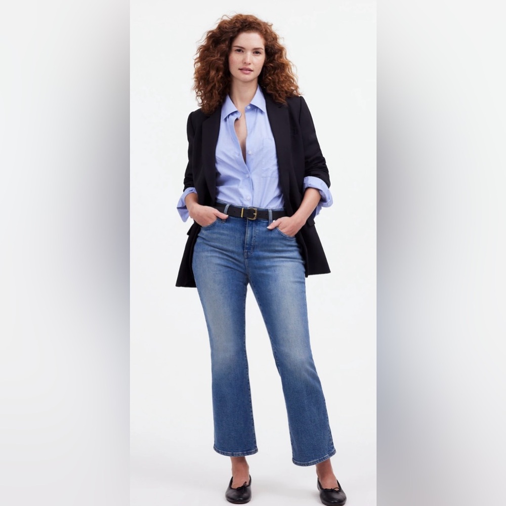 Madewell Curvy Kick Out Crop Jeans